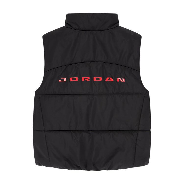 Gilet Jordan bambino imbottito nero – dettaglio tessuto idrorepellente faux down