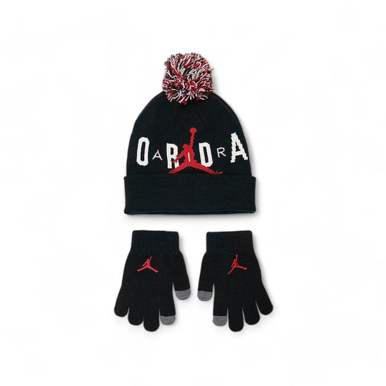 JORDAN POM BEANIE SET
