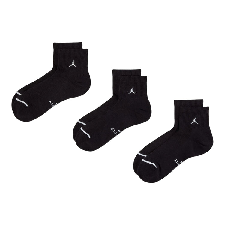 Calze-Jordan-3Pack-nero-triplebasket-vista laterale