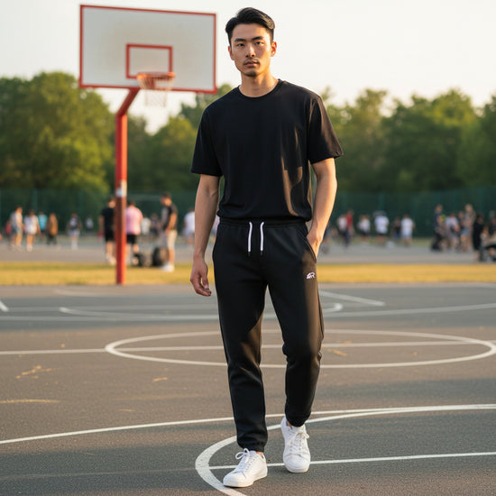 Pantalone della tuta collezione Rookie SS26 - Black - Cotone - Basket