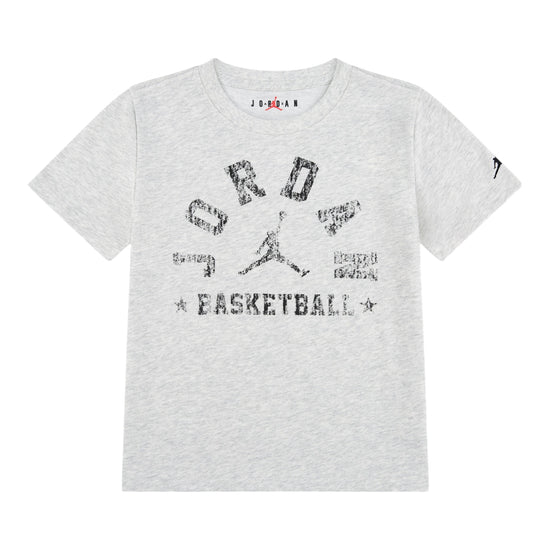 T-Shirt Jordan JDB Sport Arch Kids 95G109-C87 – vista frontale grafica arch Jumpman