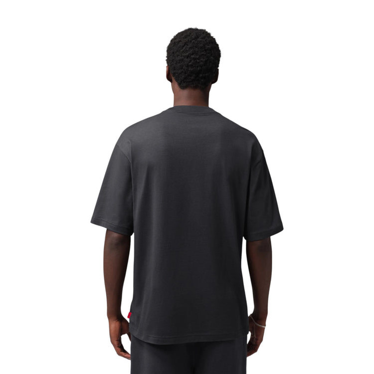 T-shirt Jordan Jumpman nera – vista posteriore relaxed fit cotone