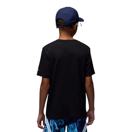 Jordan Skeleton Jumpman Kids Black IO2797-010 – vista retro 100% cotone girocollo tagless