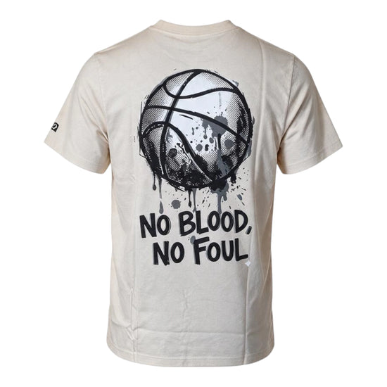 T-Shirt No Blood No Foul colore avorio - Vista da dietro - TripleBasket