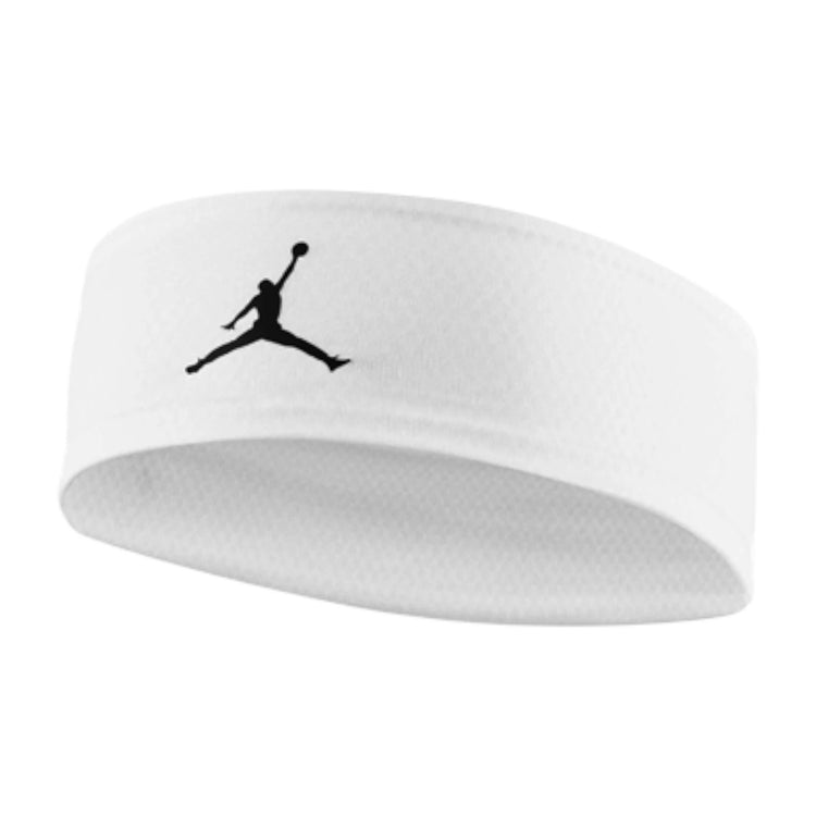 Jordan Dri-FIT headband bianca – dettaglio texture mesh nido d&