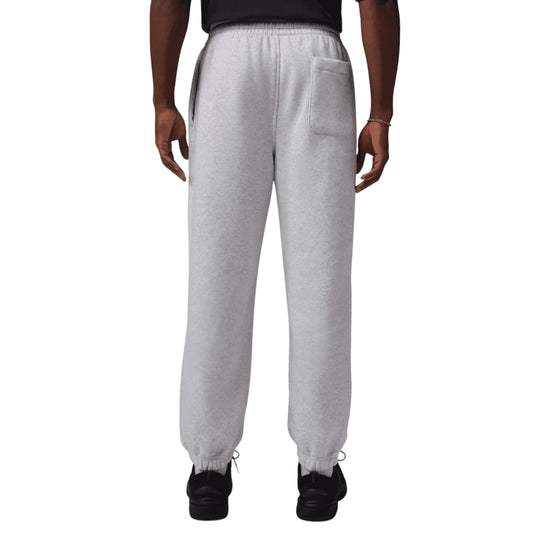 Pantaloni Jordan Brooklyn Fleece Cuffed grigio melange IM8906-054 – vista retro