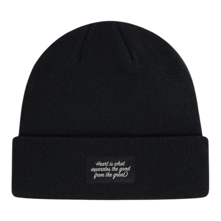 Jordan beanie kids nero con risvolto – dettaglio loghi Jordan ricamati a contrasto autunno inverno 🏀