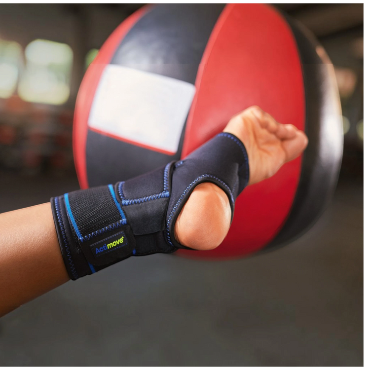 Actimove Criss Cross – dettaglio cinghie X taping sportivo e cinghia circolare aderenza