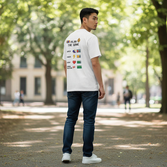 T-SHIRT PLAY THE GAME WHT