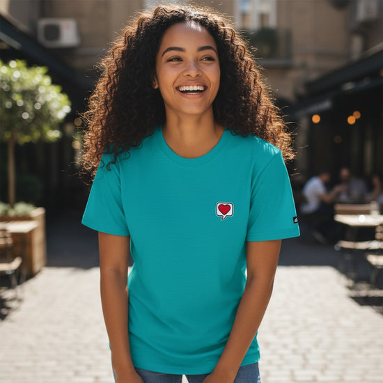 LOVE FOR THE GAME TEE TEAL