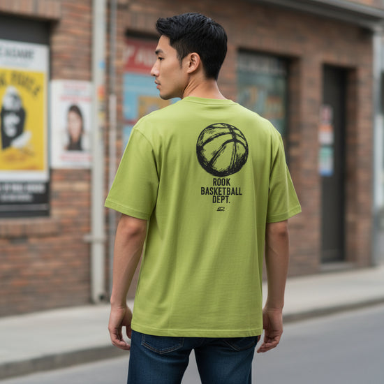 T-SHIRT BASKETBALL DEPT LIME