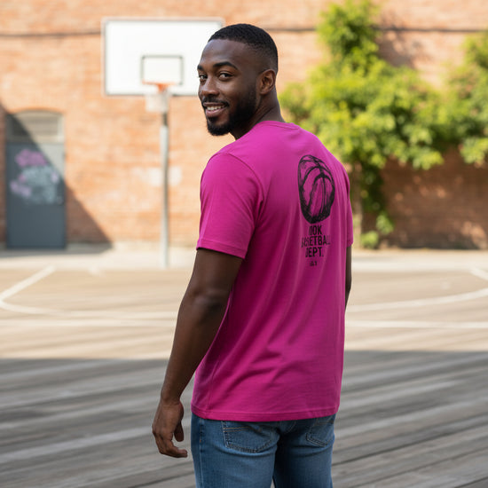 T-SHIRT BASKETBALL DEPT PINK