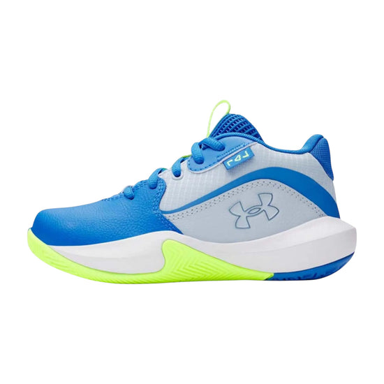 Scarpe da basket Under Armour UA Lockdown Pre School, calzature sportive con tomaia in mesh e suola antiscivolo per bambini