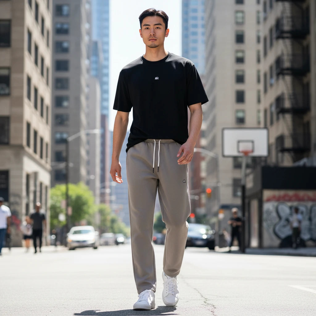 Pantalone felpa Rook Basketball - Fronte Indossato