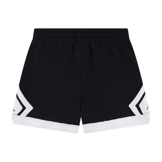 Shorts da ragazza Jordan Diamond in nero, stile sportivo con dettagli moderni, tessuto morbido e confortevole.
