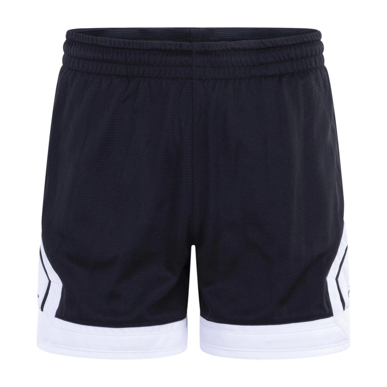 Shorts da ragazza Jordan Diamond in nero, stile sportivo con dettagli moderni e logo Jordan visibile sulla parte frontale.