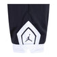 Shorts da ragazza Jordan Diamond Short Black in tessuto nero con dettagli in bianco, logo Jordan visibile in primo piano