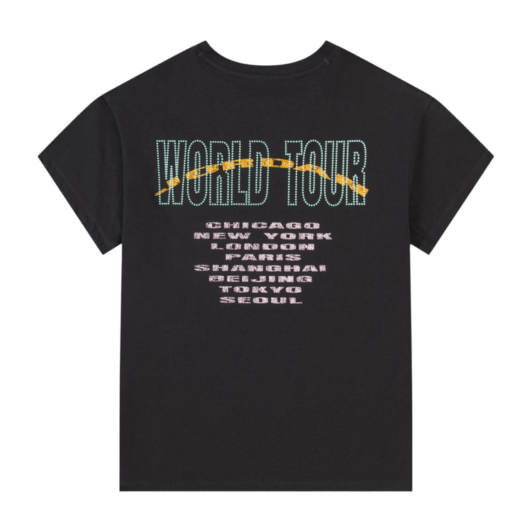 T-shirt Jordan bambina nero e grigio, maglietta a maniche corte per ragazze da 7 a 15 anni, stile sportivo e casual