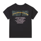 T-shirt Jordan bambina nero e grigio, maglietta a maniche corte per ragazze da 7 a 15 anni, stile sportivo e casual