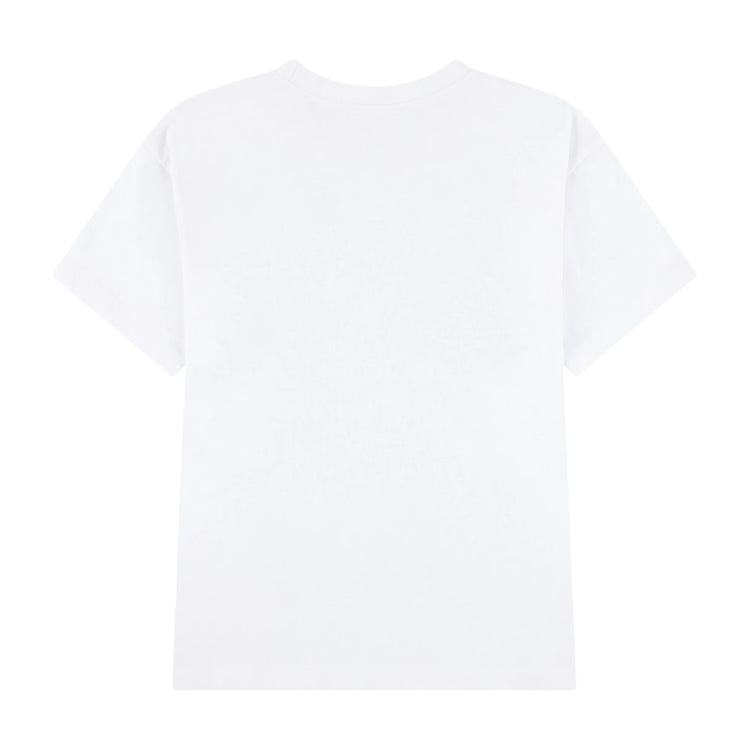 T-shirt nera Jordan Heart Sketch Tee per ragazza, con grafica di cuore disegnata sul fronte, tessuto morbido e comodo.