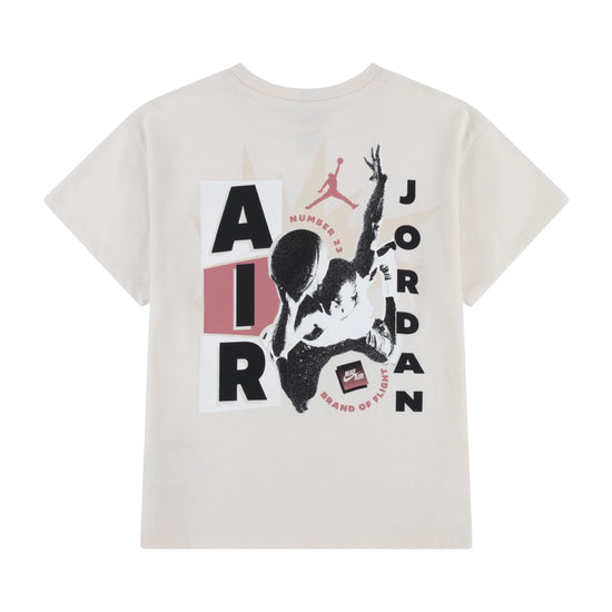T-Shirt Jordan Geo Burst Flight Girls – Bianco