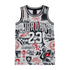 Canotta Jordan Kids AOP Jersey con stampa a motivo floreale, tessuto leggero e comodo per bambini.
