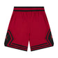 Shorts da basket Jordan Diamond Kids Rosso, pantaloncino sportivo per bambini con logo Jordan, colore rosso vibrante.