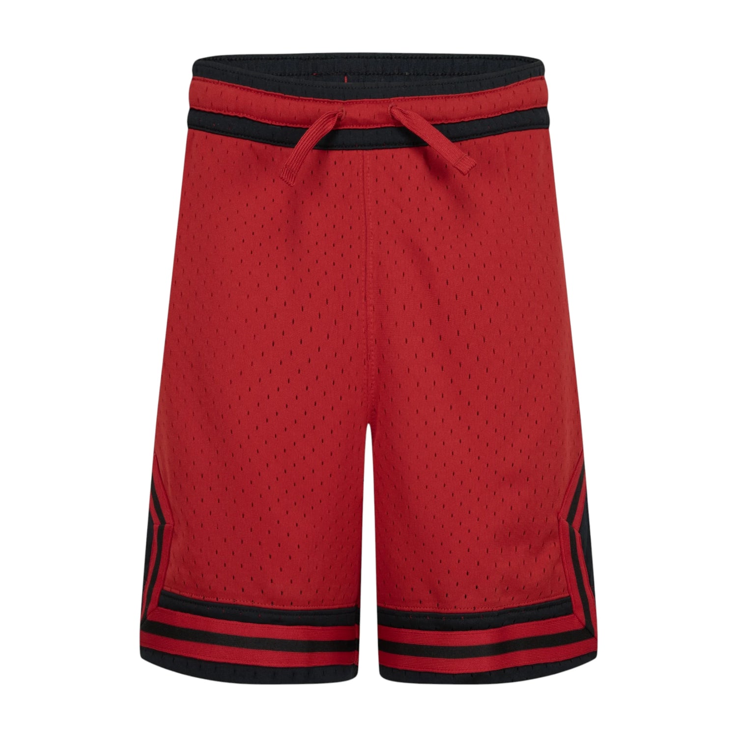 Shorts da basket Jordan Diamond Kids Rosso, pantaloncino sportivo per bambini con logo Jordan, color rosso vivace.