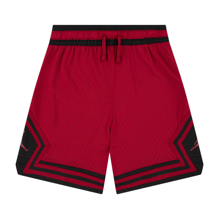 Pantaloncini da basket Jordan Diamond Kids Rosso, shorts sportivi per bambini con logo Jordan, colore rosso vivace.