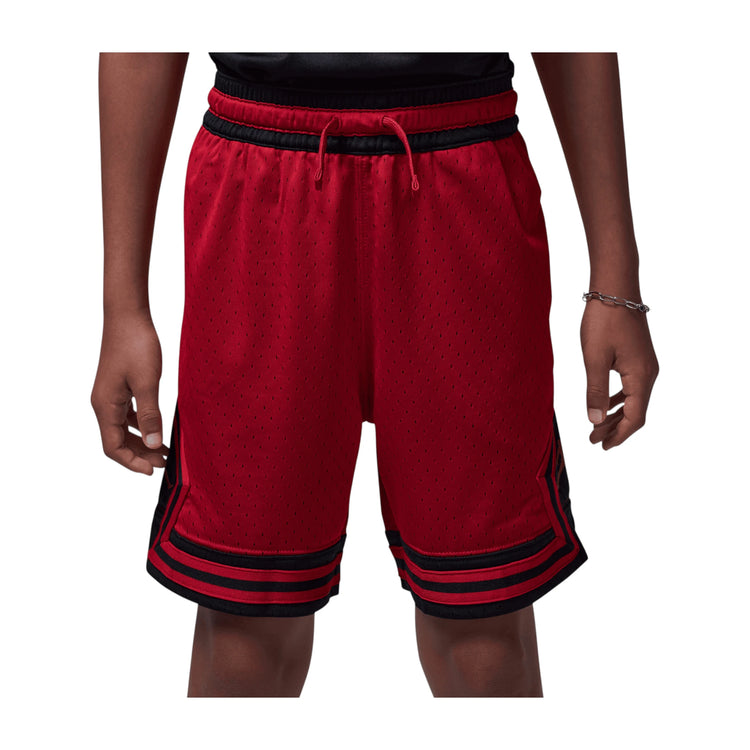 T-shirt Jordan Diamond bambino 2-7 anni, colore blu con logo Jordan stampato sul davanti, indossato da un bambino.