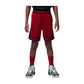 Shorts da basket Jordan Diamond Kids Rosso, pantaloncino sportivo per bambini con logo Jordan in rosso e dettagli sportivi.