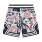 Pantaloncini da basket Jordan Diamond Kids AOP, shorts per bambini con motivo a pois e logo Jordan, tessuto leggero e comodo