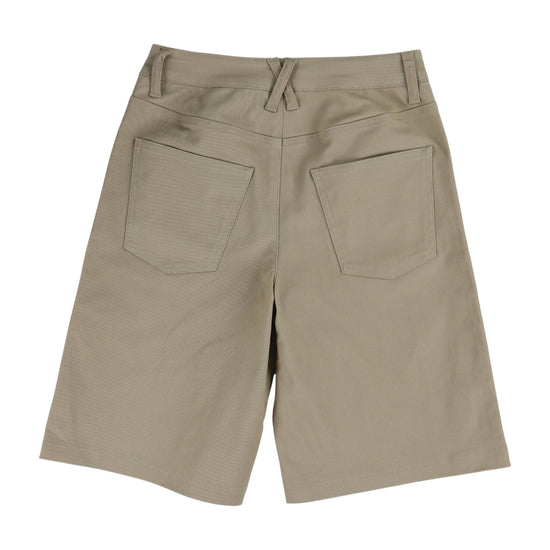 Pantaloncini Jordan Kids "We Outside" Skate in colore khaki, pantaloncini sportivi per bambini con logo Jordan.