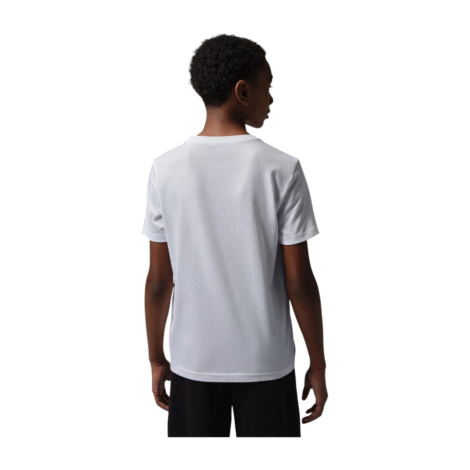 Maglietta Jordan Brooklyn Varsity Tee da bambino, t-shirt in cotone con logo Jordan e dettagli sportivi, colore nero.