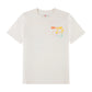 Maglietta Jordan Kids World Tour T-Shirt per bambini, in bianco con logo e design colorati, tessuto morbido e comodo.