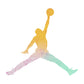 Maglietta Jordan Kids Tie-Dye Bianca, t-shirt bambino Jumpman con stampa tie-dye bianca e logo Jordan, morbida e comoda.