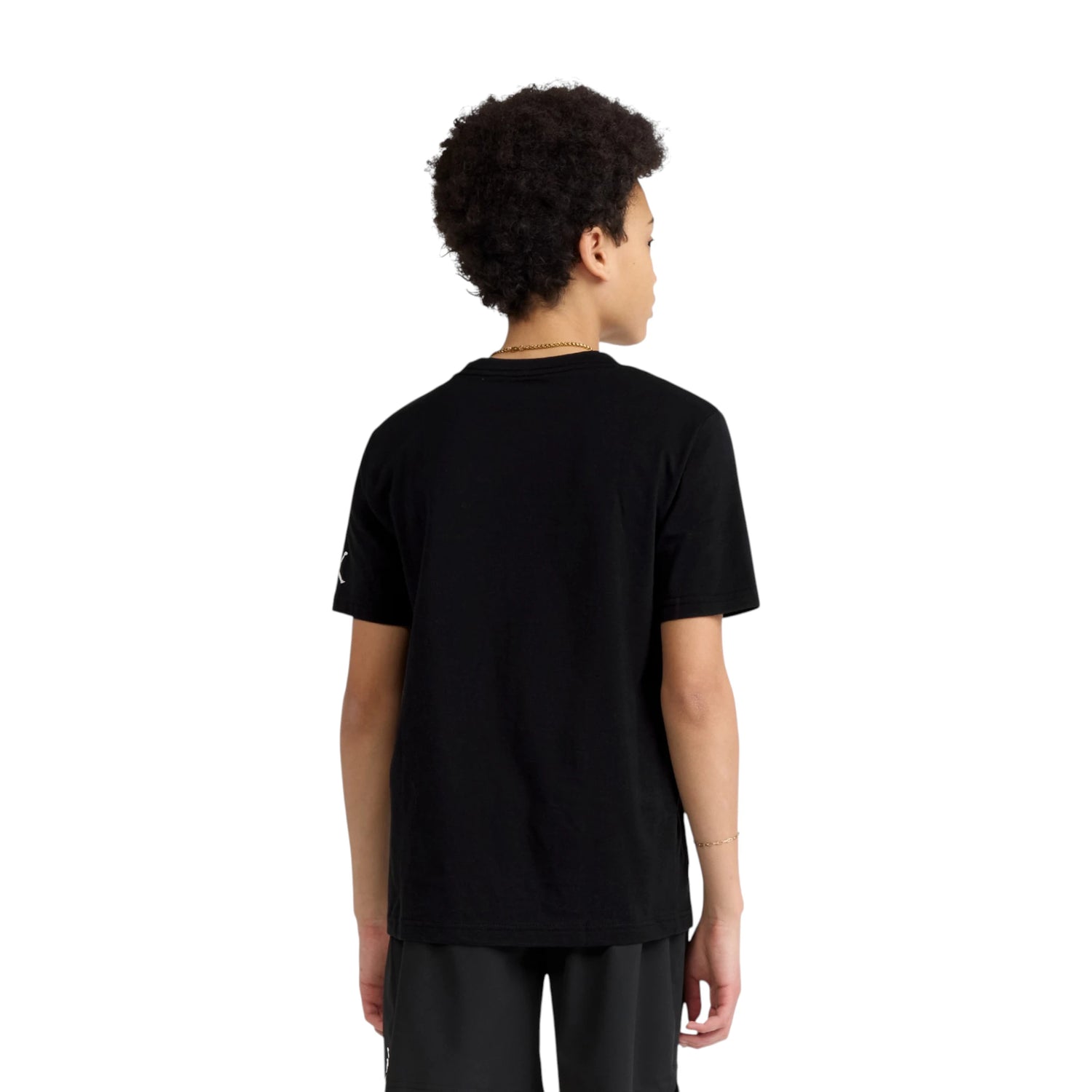 Maglietta Jordan Kids Tie-Dye Nera, t-shirt bambina Jumpman in stile tie-dye nero con logo Jordan.