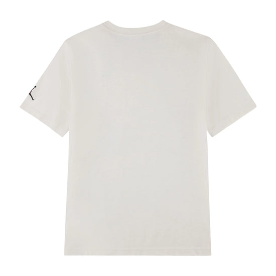 Maglietta Jordan Kids Tie-Dye avorio, t-shirt bambina con logo Jumpman, stile vivace e colorato, tessuto comodo e alla moda
