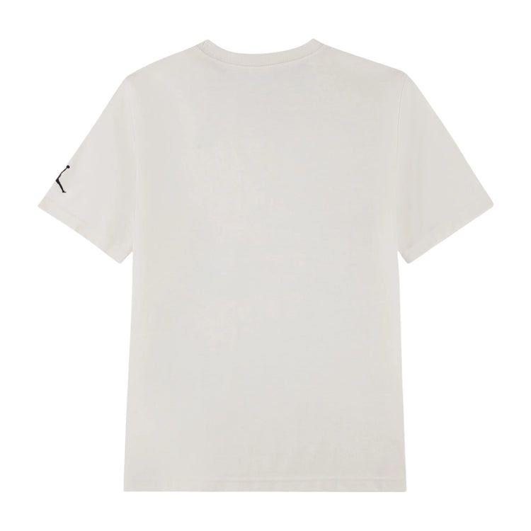 Maglietta Jordan Kids Tie-Dye avorio, t-shirt bambina con logo Jumpman, stile vivace e colorato, tessuto comodo e alla moda