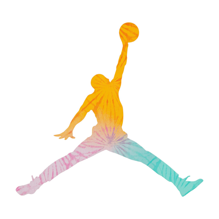 Maglietta Jordan Kids Tie-Dye avorio, t-shirt Jumpman per bambino con design tie-dye e logo Jordan sul davanti.
