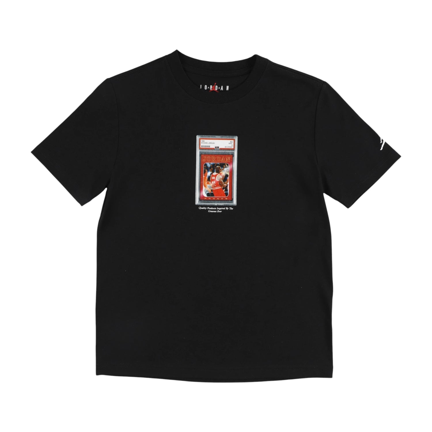 Maglietta Jordan Kids Mint 10, T-shirt bambino verde con logo Jordan, in cotone morbido e comodo.