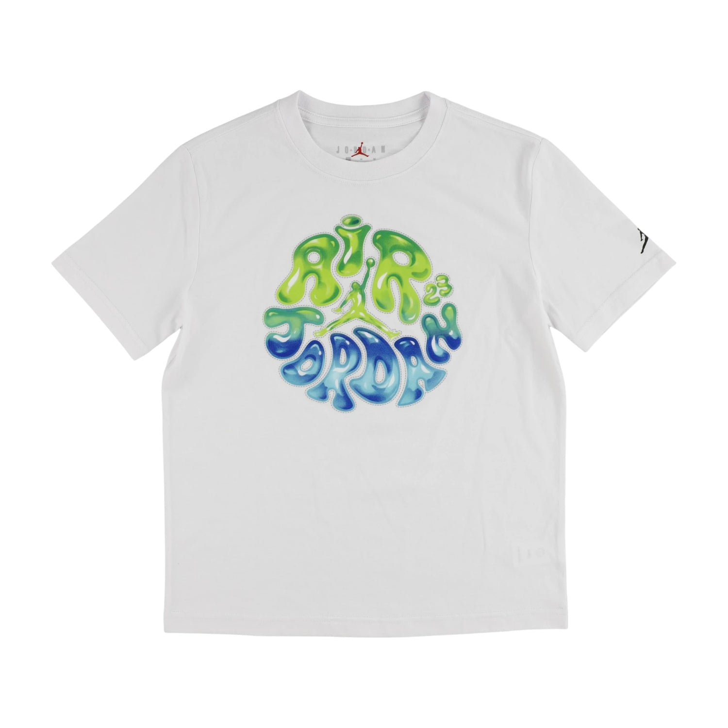 T-shirt bambino Jordan Kids Super Splash Bubble, maglietta sportiva con stampa colorata, in cotone, per bambini.