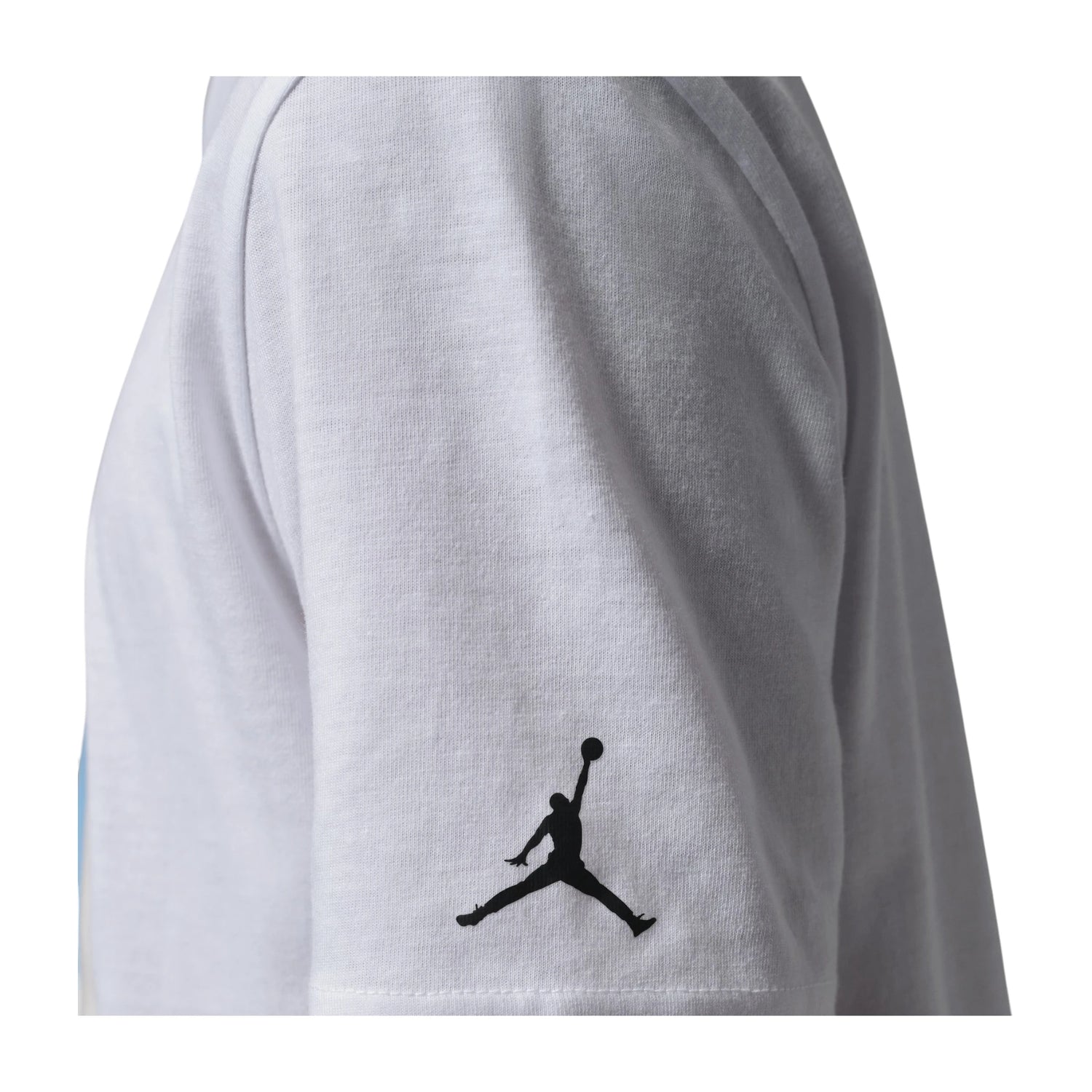 Maglietta Jordan Air Jordan Kids Plane Window Bianca, T-shirt per bambini con stampa di finestra di aereo bianca, morbida e comoda.