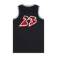 Canotta Jordan Kids Dynasty nera in mesh, canotta sportiva per bambini con dettagli in tessuto traspirante, marca Jordan.