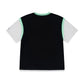 Maglietta bambino Air Jordan Dynasty, t-shirt sportiva con logo Jordan, colore bianco e nero, in cotone, vista frontale.