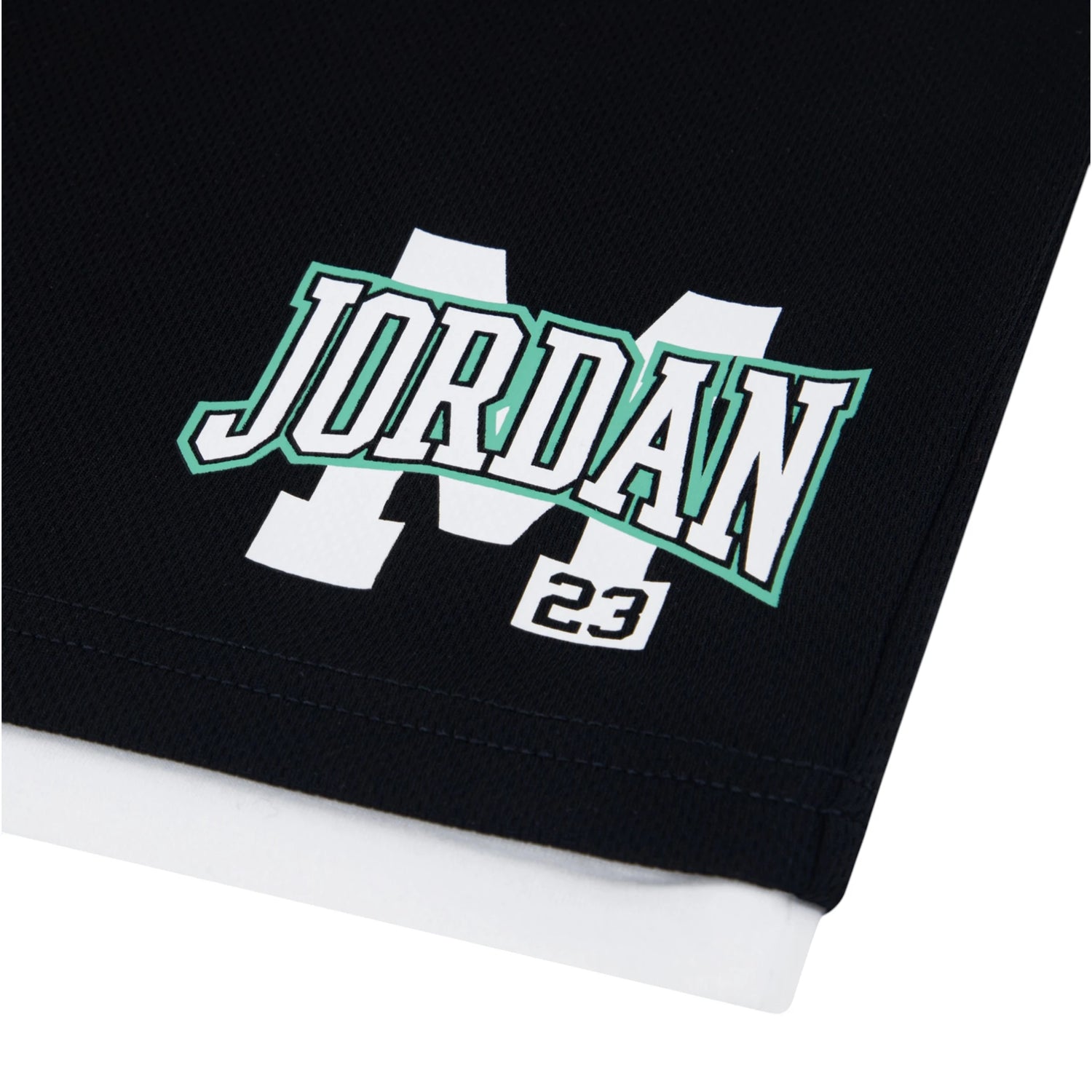 Maglietta bambino Air Jordan Dynasty, t-shirt sportiva con logo Jordan, blu e bianca, morbida e confortevole.