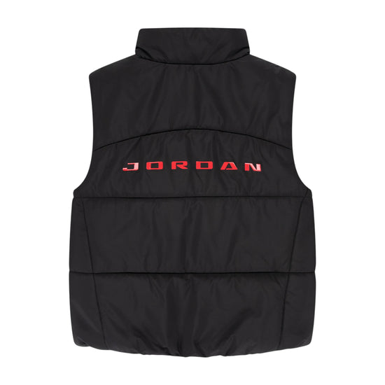 Gilet Jordan bambino imbottito nero – dettaglio tessuto idrorepellente faux down