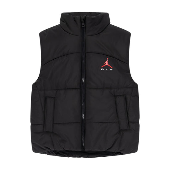 Jordan Kids Puffer Vest nero 95F966-023 – vista frontale zip integrale imbottito