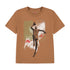 T-Shirt Jordan Kids JDB MJ Retro Hangtime Legend Dark Brown 95G200-XA0 – vista frontale grafica vintage MJ