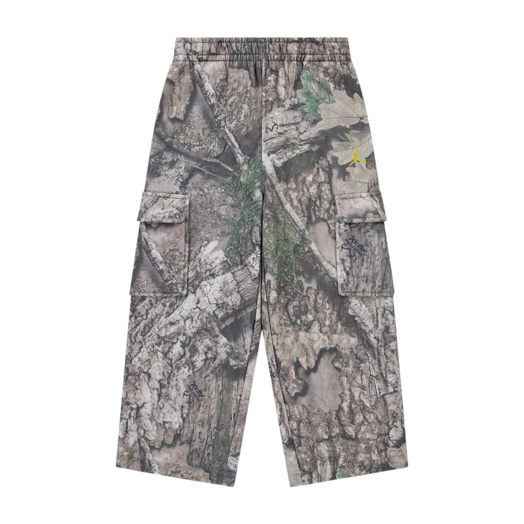 Pantalone Jordan Kids JDB MJ Real Tree AOP bianco crema 95G271 – vista frontale stampa camouflage